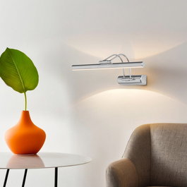 Opviq Flüt Lámpara de pared LED Cromada 50 cm
